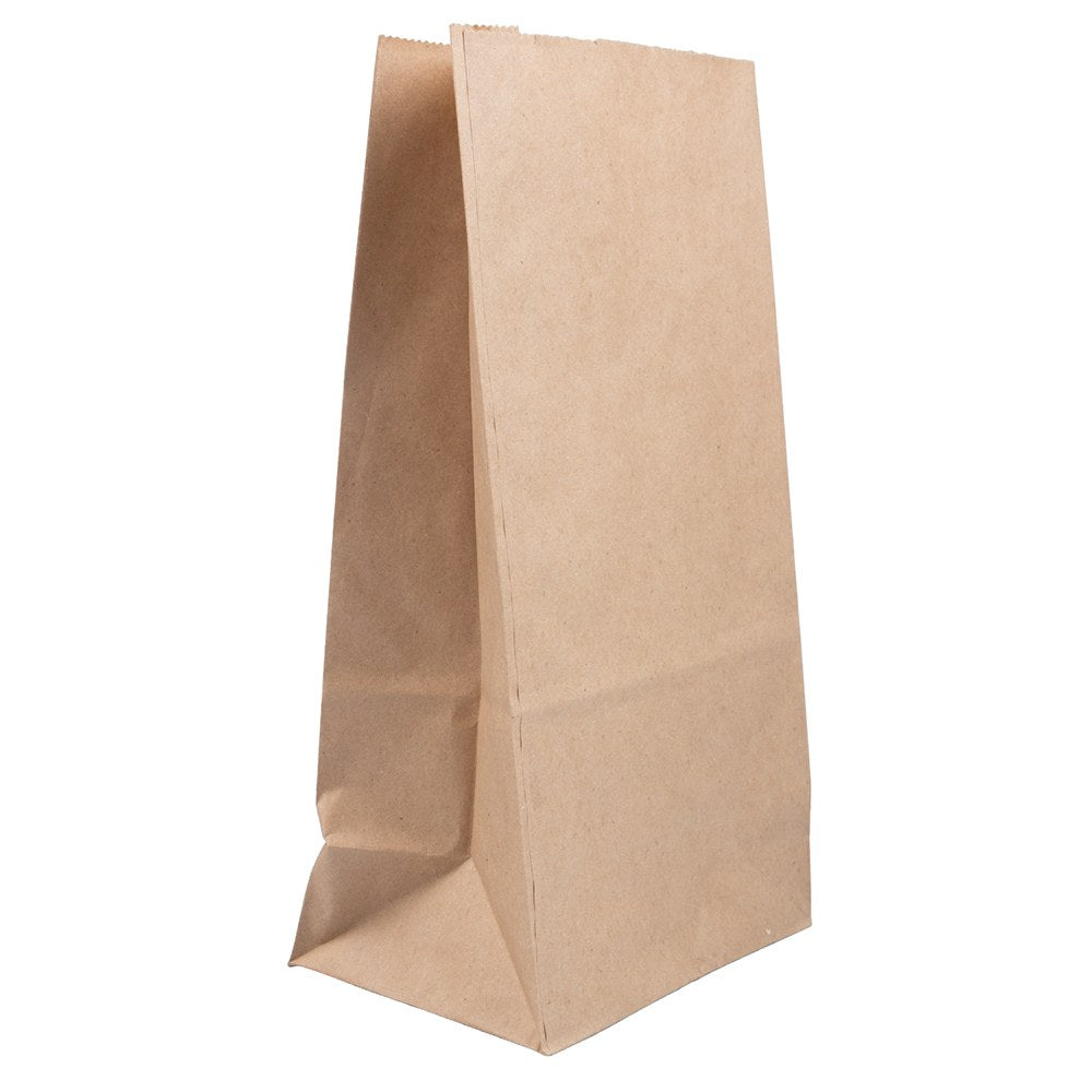 JAM Paper Kraft Lunch Bags, Large, 11 x 6 x 3 3/4, Brown, Pack Of 25 Bags