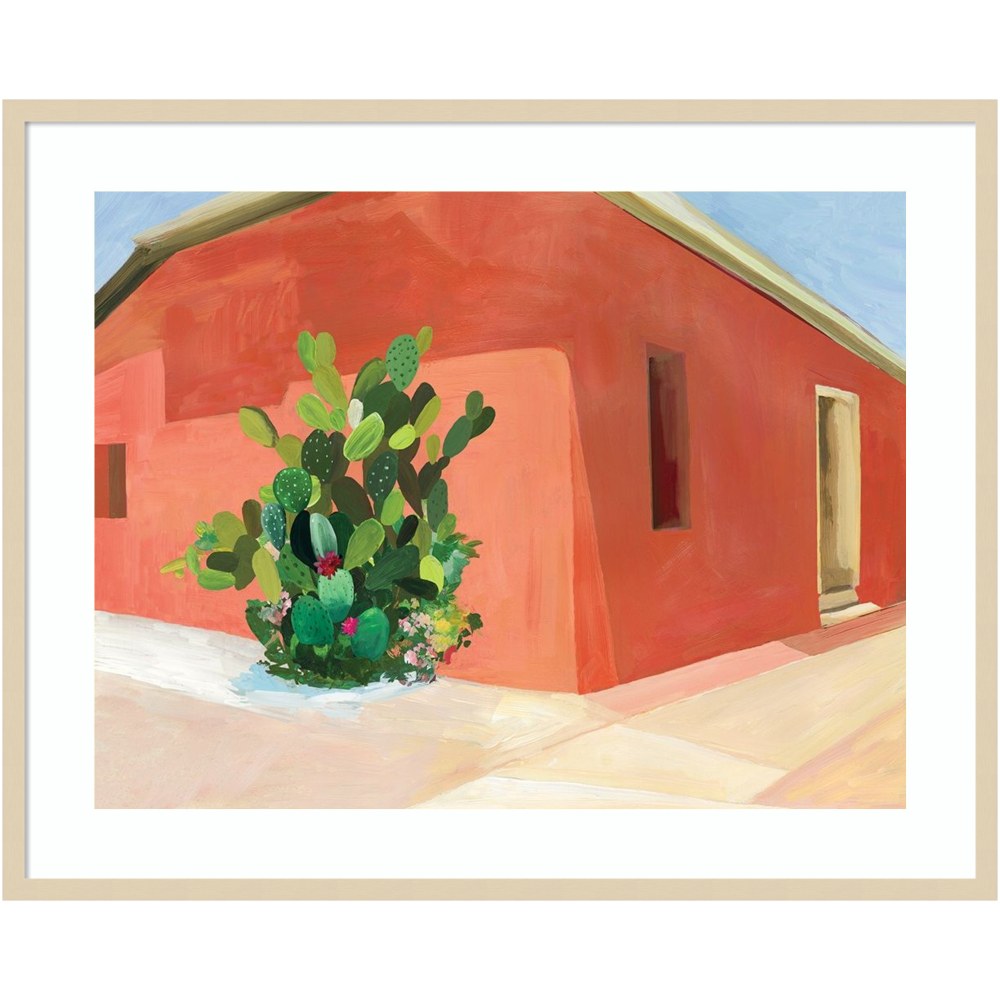 Amanti Art Tuscan Valley House I by Aimee Wilson Wood Framed Wall Art Print, 41inW x 33inH, Natural