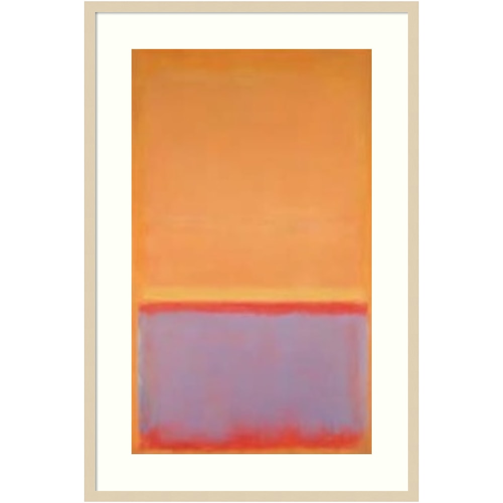 Amanti Art Untitled 1954 by Mark Rothko Wood Framed Wall Art Print, 28inW x 41inH, Natural