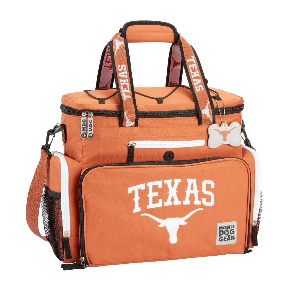 Overland Mobile Dog Gear NCAA Week Away Bag, 12inH x 8inW x 16-1/2inD, Texas Longhorns