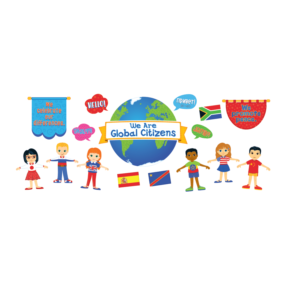 Carson-Dellosa We Are Global Citizens Bulletin Board Set, Multicolor, Grades Pre-K - 5