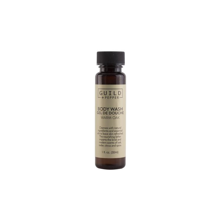 Shower Gel, Warm Oak Scent, 1 oz, 200/Carton