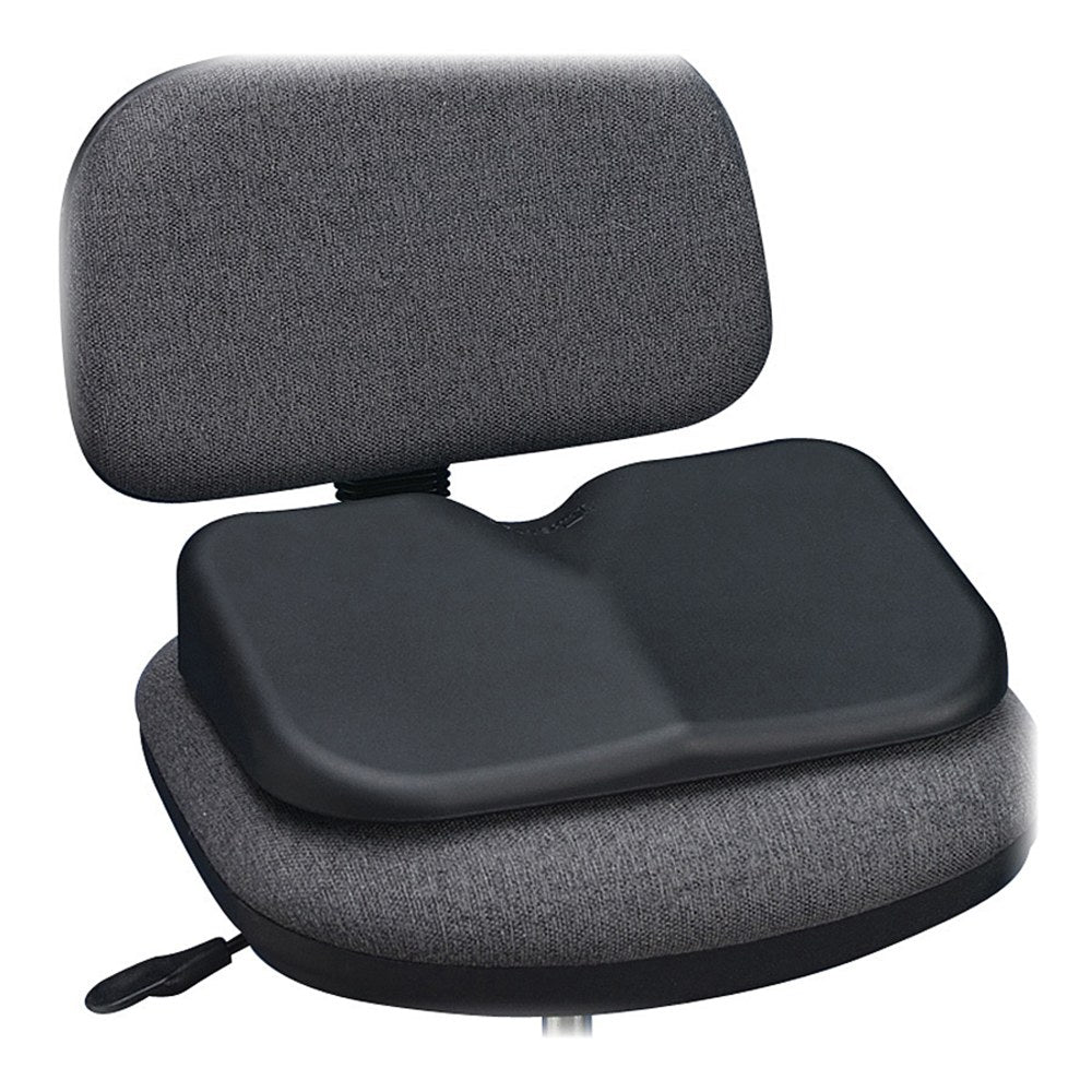 Safco Softspot Seat Cushion, 3inH x 15 1/2inW x 10inD, Black