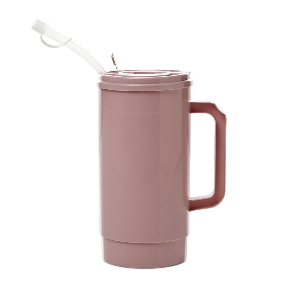 Medline Insulated Carafes, 32 Oz, Mauve, Pack Of 48
