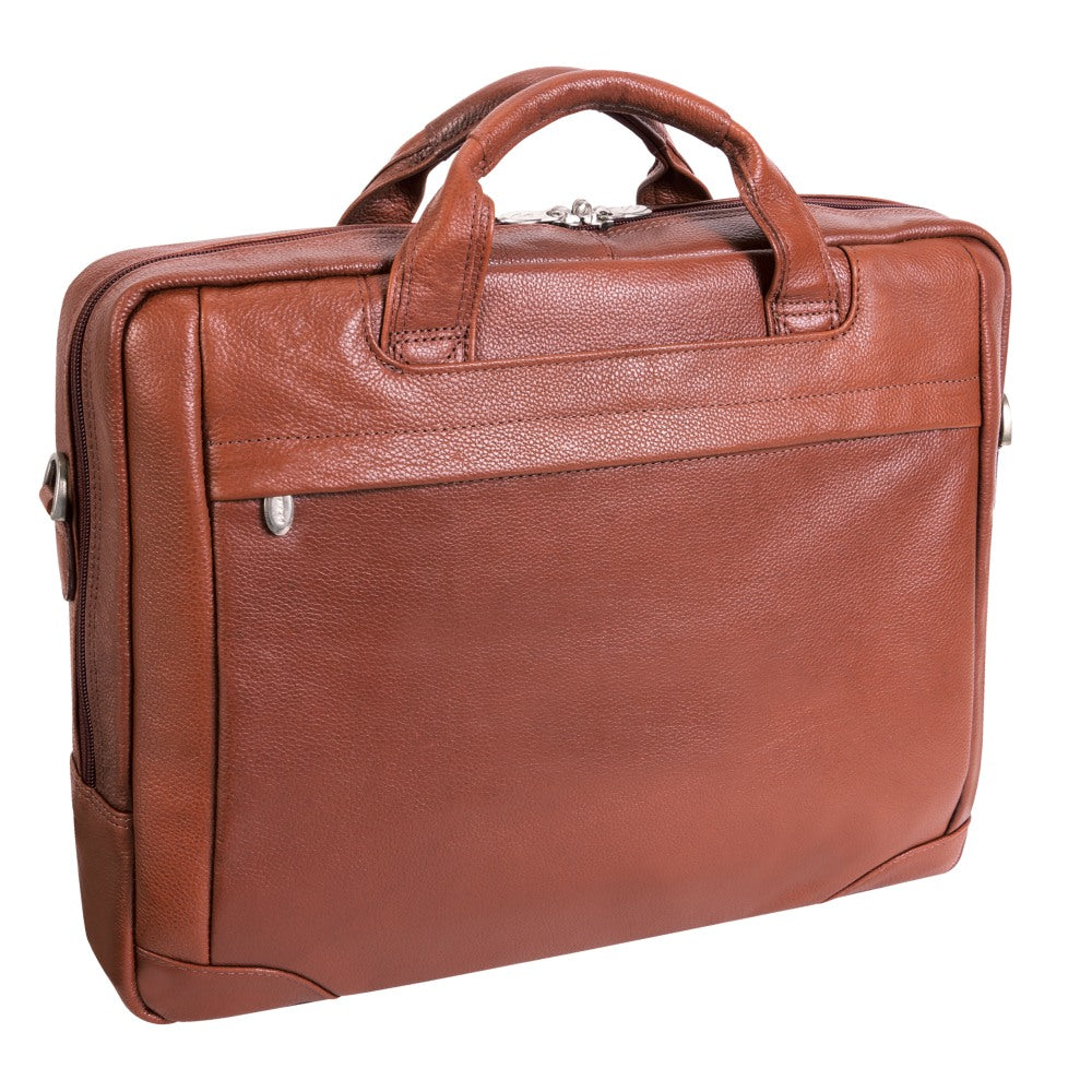 McKleinUSA BRIDGEPORT Large Laptop Brief, Brown