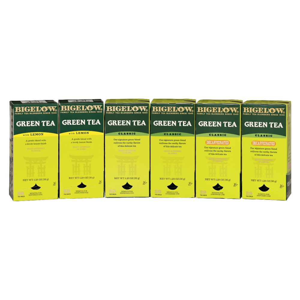 Bigelow Assorted Green Tea Bags, Box Of 168