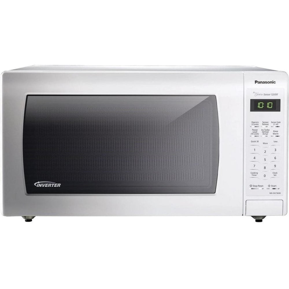 Panasonic NN-SN736W Microwave Oven - Single - 1.6 ft³ Capacity - Microwave - 10 Power Levels - 1250 W Microwave Power - 15in Turntable - 120 V AC - Countertop - White