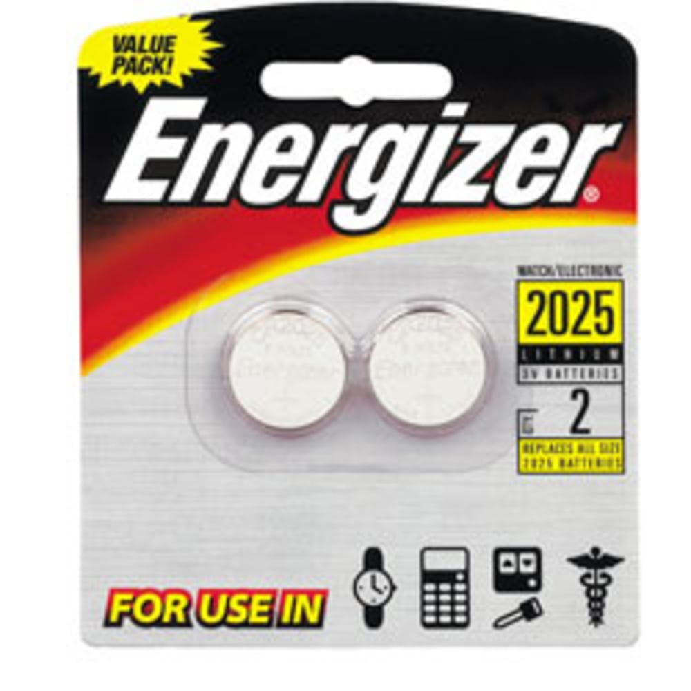 Energizer 3-Volt Lithium Calculator/Watch Batteries, 2025, Pack Of 2