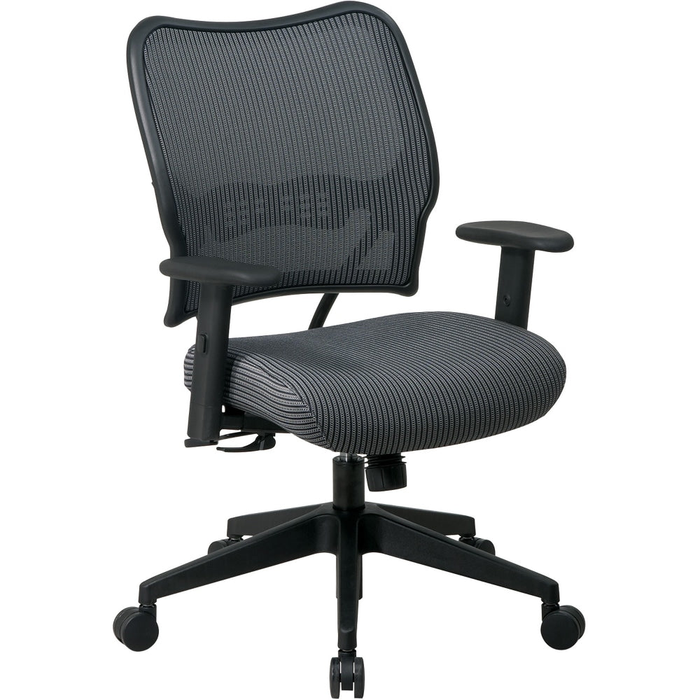 Office Star Deluxe Task Chair With VeraFlex Seat And Back, Charcoal/Black