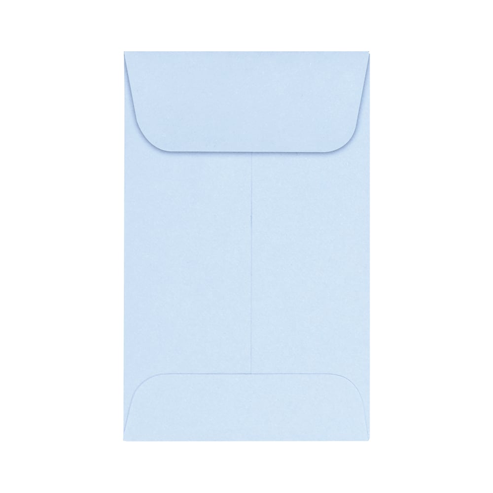 LUX Coin Envelopes, #1, Gummed Seal, Baby Blue, Pack Of 500