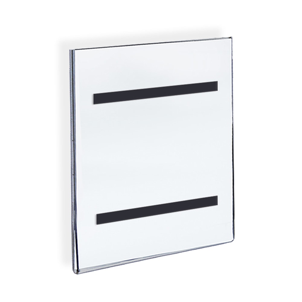 Azar Displays Acrylic Sign Holders With Magnetic Strips, 11in x 8 1/2in, Clear, Pack Of 10