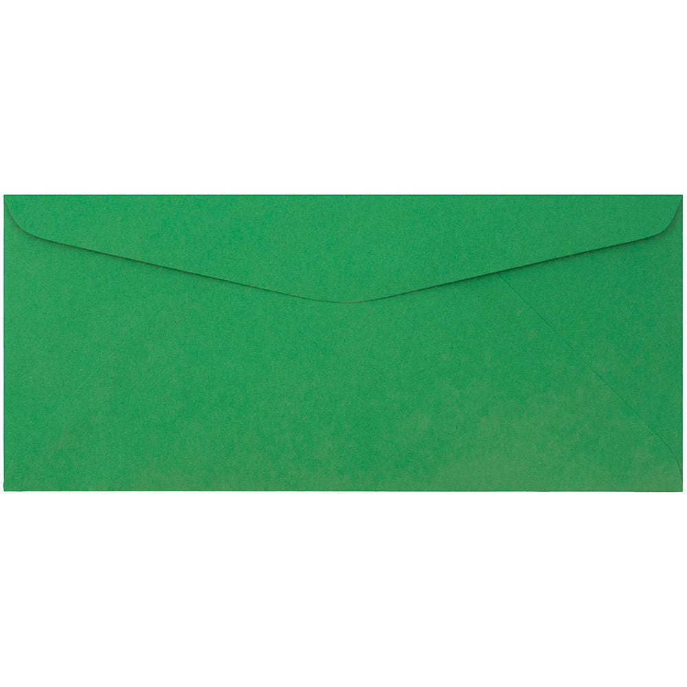 JAM Paper #9 Booklet Envelopes, Gummed Closure, Green, Pack Of 50