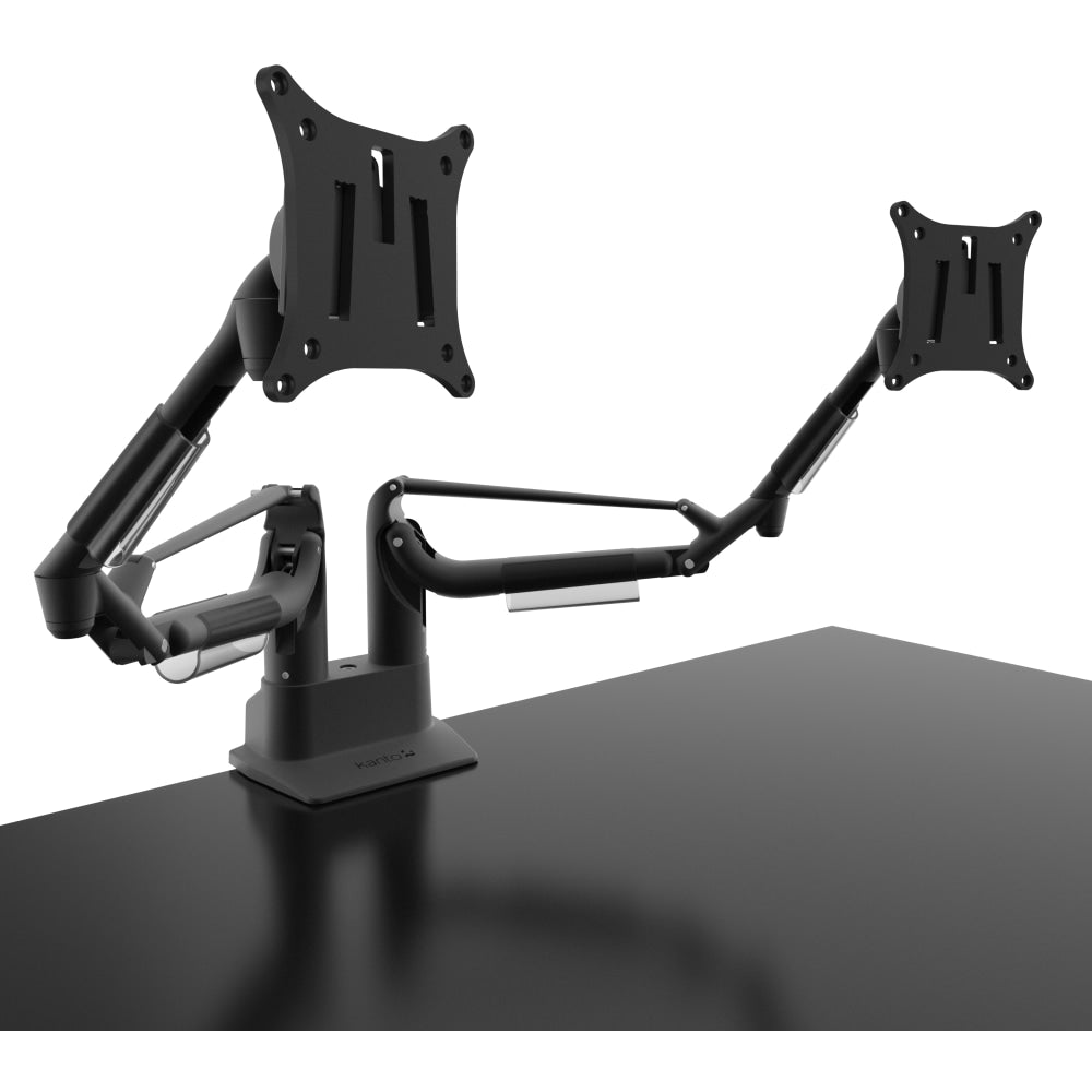 Kanto DMS2000 Desk Mount for Monitor - Black - 2 Display(s) Supported - 32in Screen Support - 36.38 lb Load Capacity - 75 x 75, 100 x 100 - 1