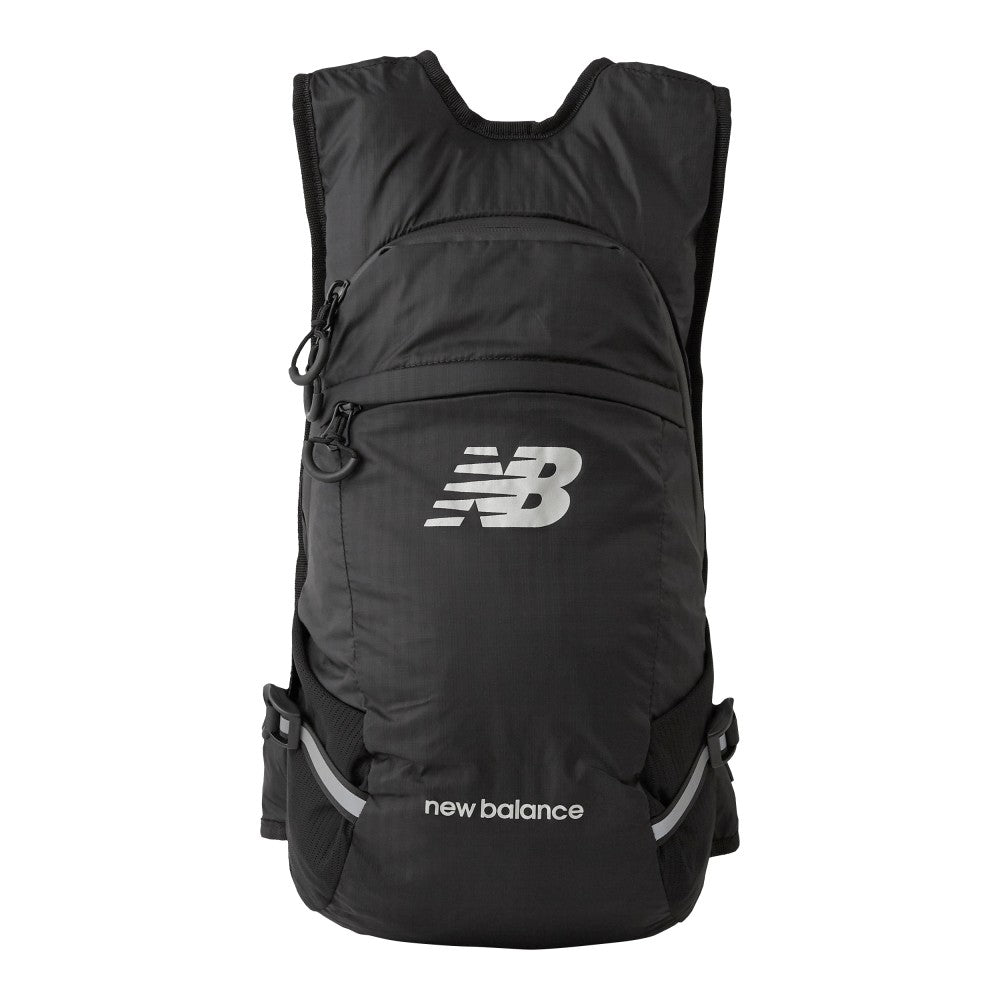 New Balance Running 15L Backpack, 17-1/2inH x 9-1/4inW x 5-1/8inD, Black