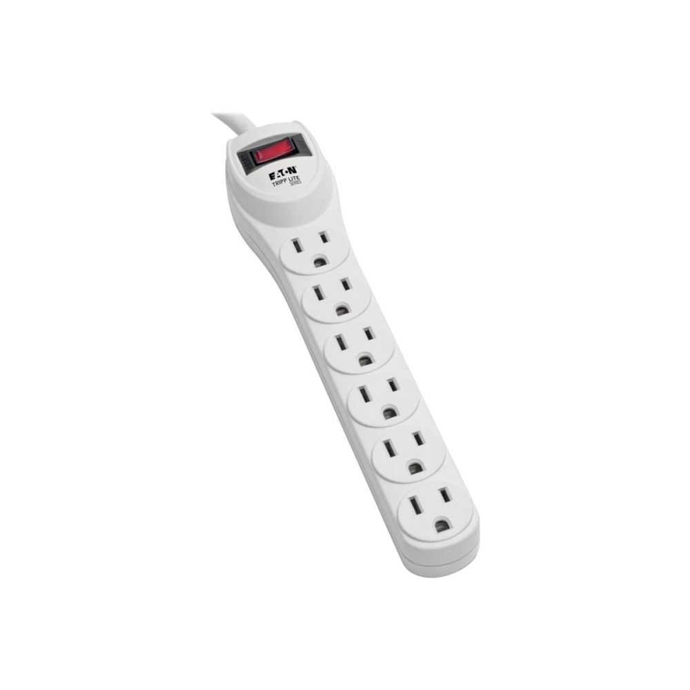 Tripp Lite Surge Protector Power Strip 120V 6 Outlet 2ft Cord 180 Joule - Surge protector - AC 120 V - output connectors: 6 - for P/N: CLAMPUSBLK, CLAMPUSW