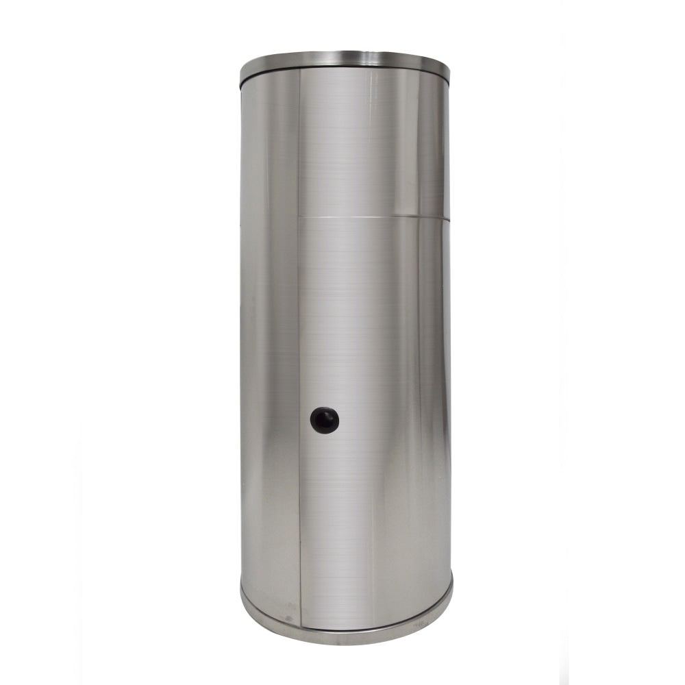 Hospeco Floor Wet Wipe Dispenser With Wastebasket, 17inH x 17inW x 38inD, Silver