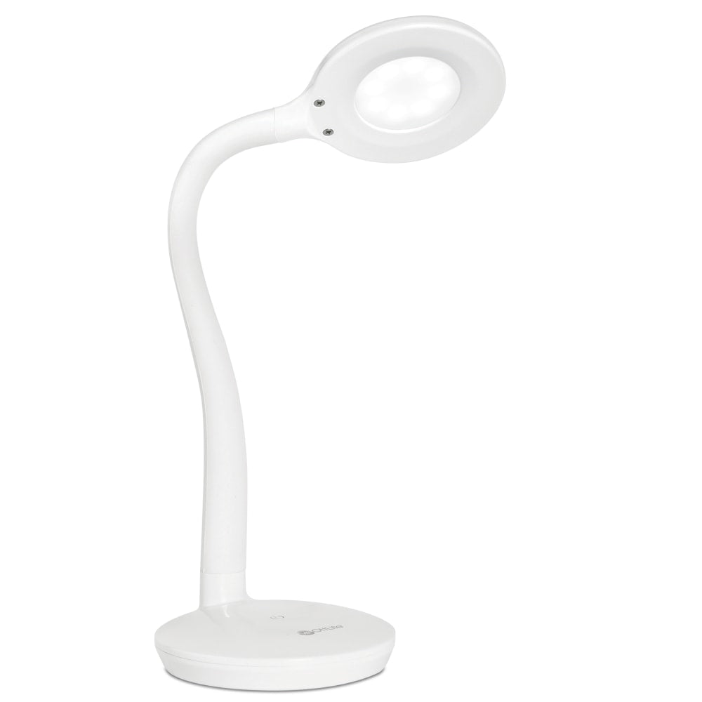 OttLite Soft Touch Flex LED Lamp, 18inH, White