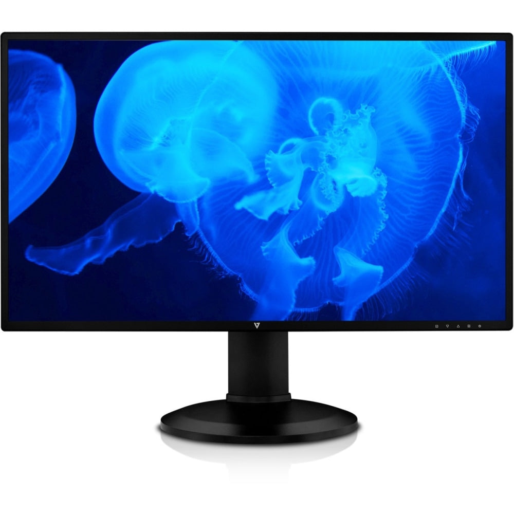 V7 L27HAS2K-2N 27in Class WQHD LCD Monitor - 16:9 - Black - 27in Viewable - LED Backlight - 2560 x 1440 - 1.07 Billion Colors - 300 Nit - 6 ms - Speakers - HDMI - DisplayPort