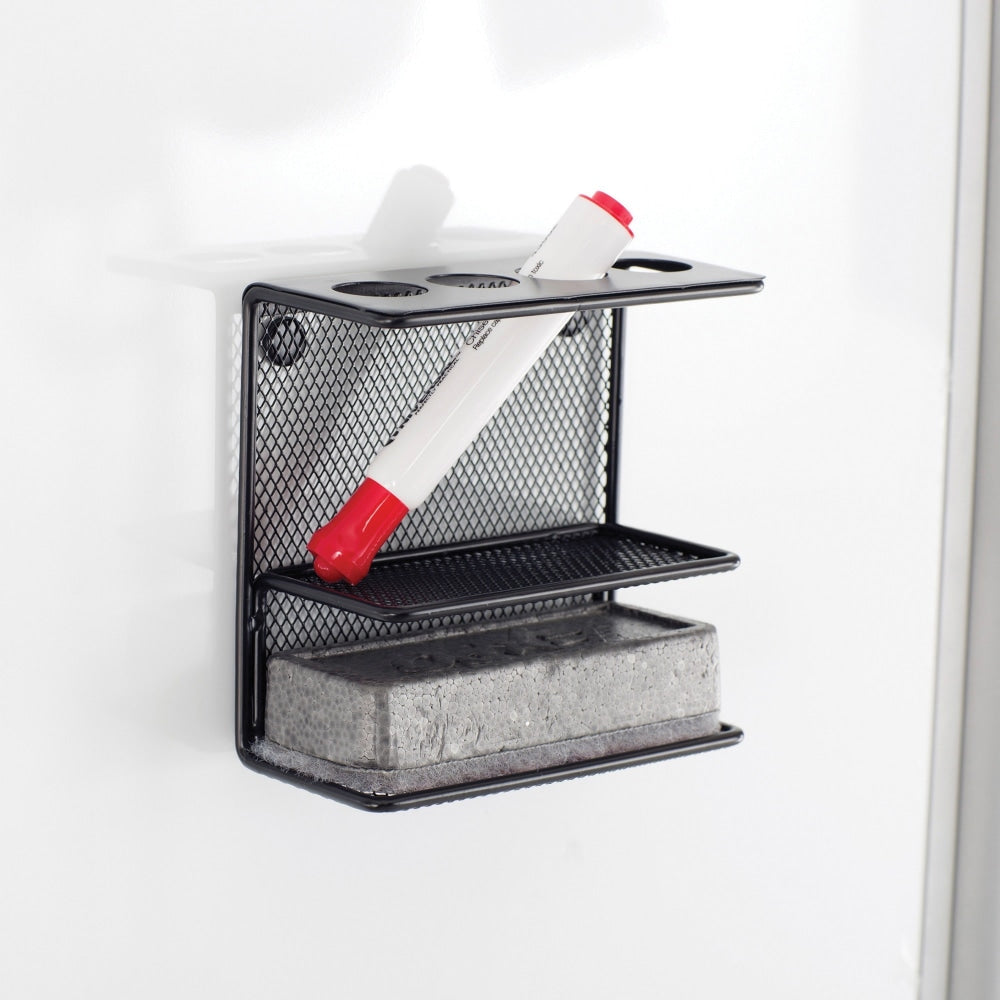 Onyx Mesh Marker Holder, 2.5inx 5.3in x 5.3in, Black