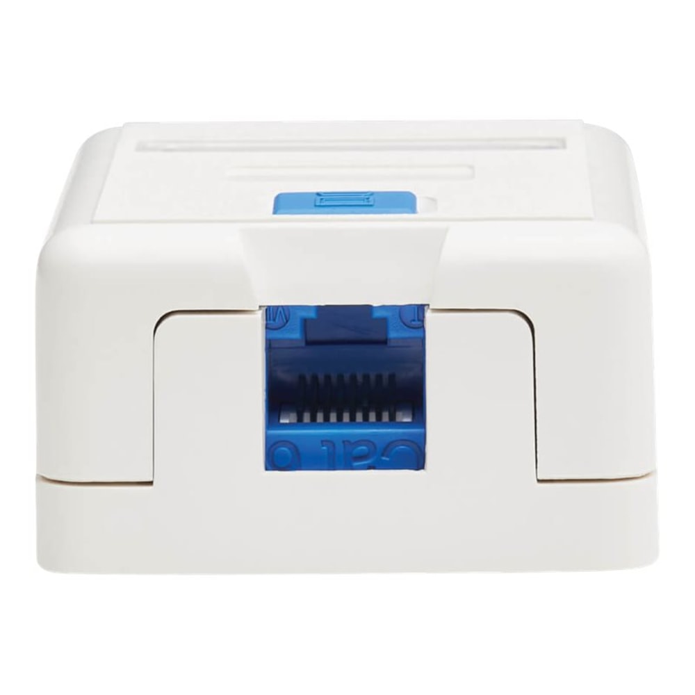 Tripp Lite Surface-Mount Box for Keystone Jack - 1 Port, White - Surface mount box - white - 1 port