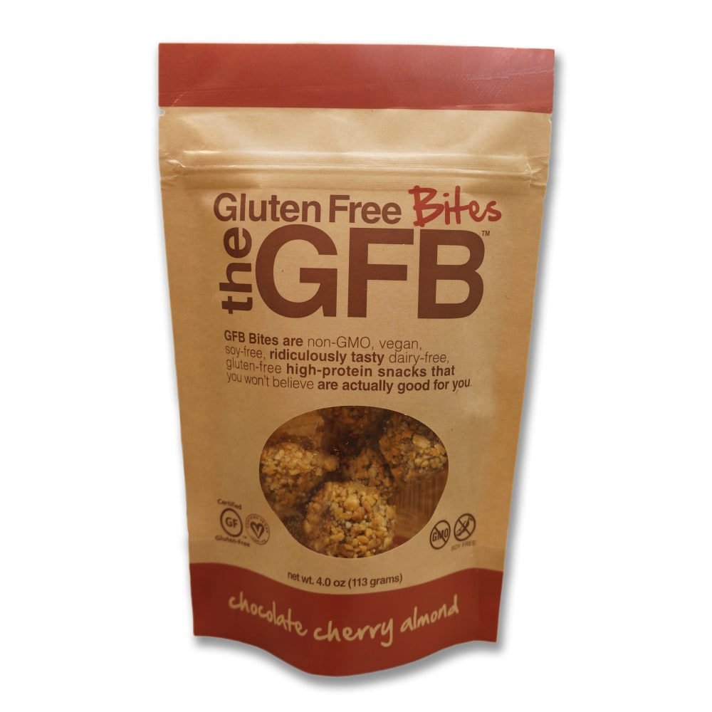 GFB The Gluten Free Bites, Chocolate Cherry Almond, 4 Oz, Pack Of 12