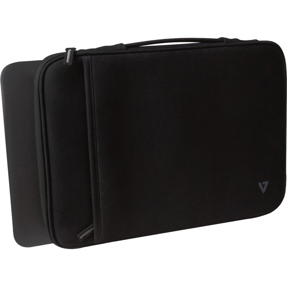 V7 Elite CSE5H-BLK-9N Carrying Case (Sleeve) for 12in MacBook Air - Black - Neoprene Exterior Material - Fleece Interior Material - Handle - 8.8in Height x 12.8in Width x 1in Depth