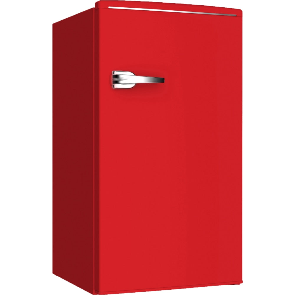 Avanti Retro Compact Refrigerator, 1-Door, 3.1 Cu Ft, 33inH x 18inW x 18inD, Red