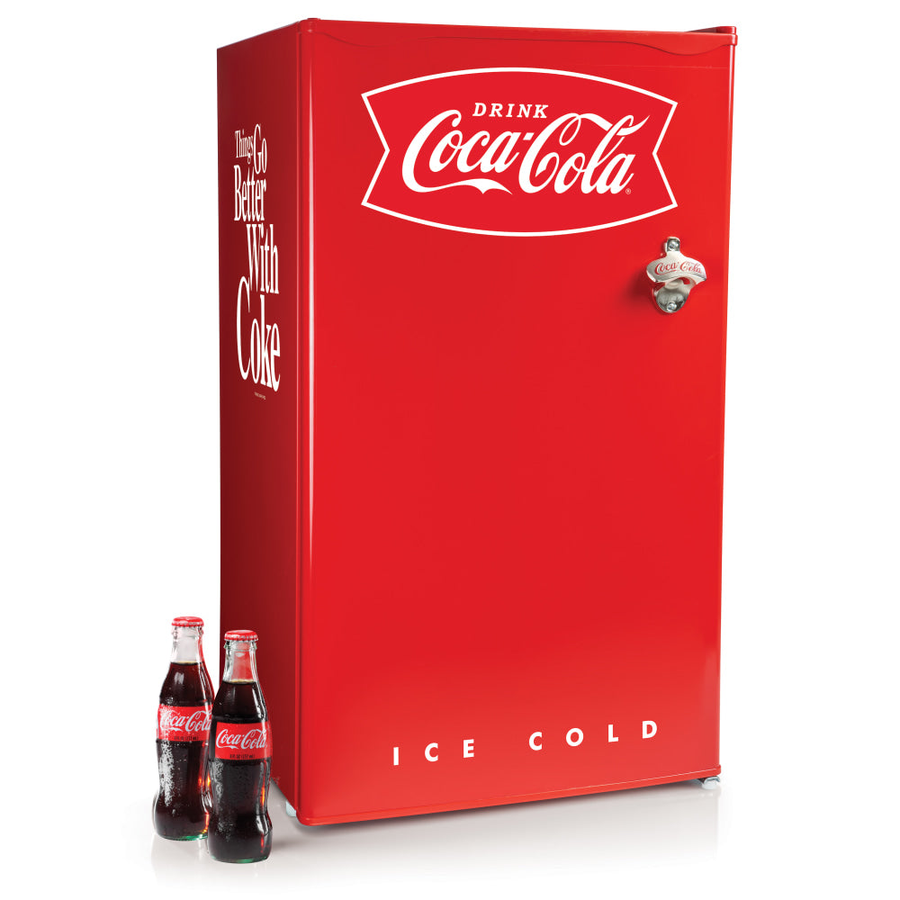 Coca-Cola 3.2 Cu. Ft. Refrigerator With Freezer, Red