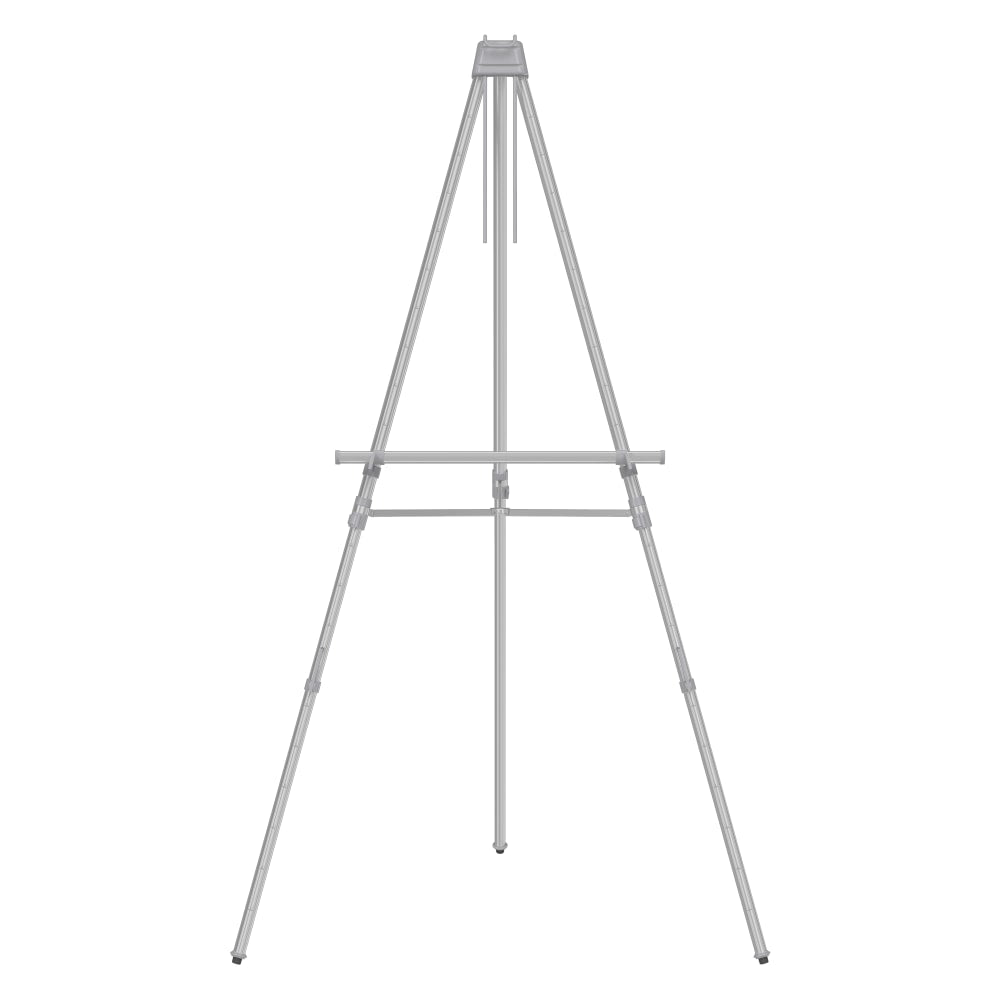 Quartet Aluminum Heavy-Duty Telescoping Easel, Silver
