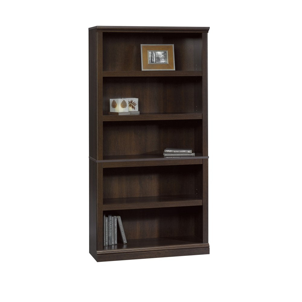 Sauder Select 70inH 5-Shelf Bookcase, Cinnamon Cherry