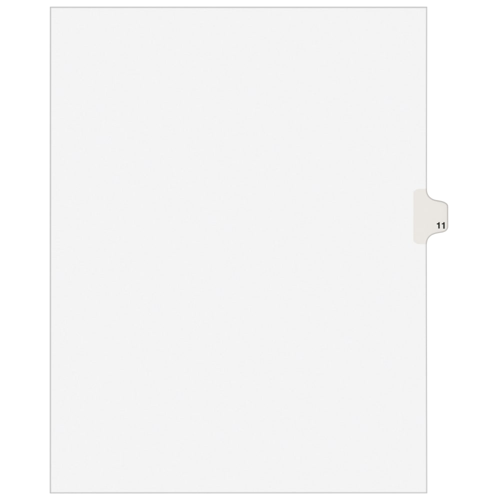 Avery Individual Legal Dividers Avery Style, Letter Size, Side Tab #11, Pack Of 25