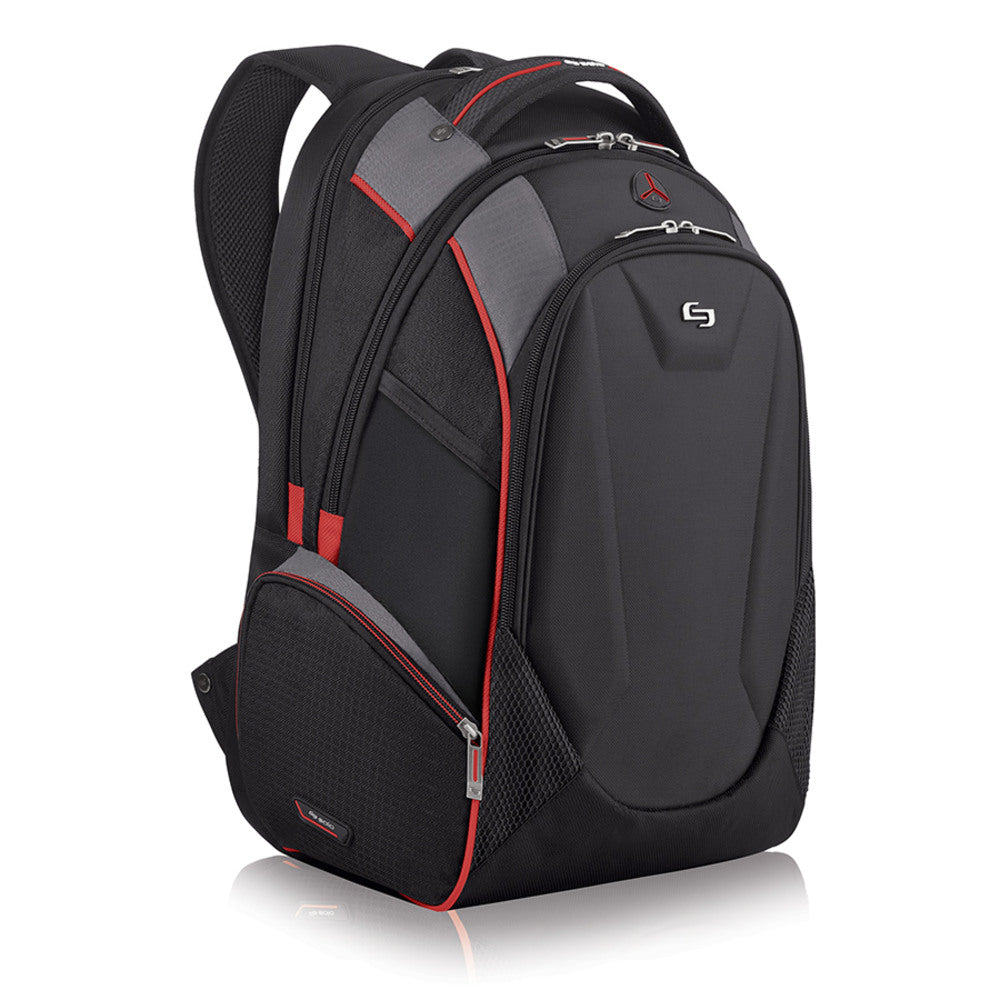 Solo New York Launch Backpack For 17.3in Laptops, Black/Gray