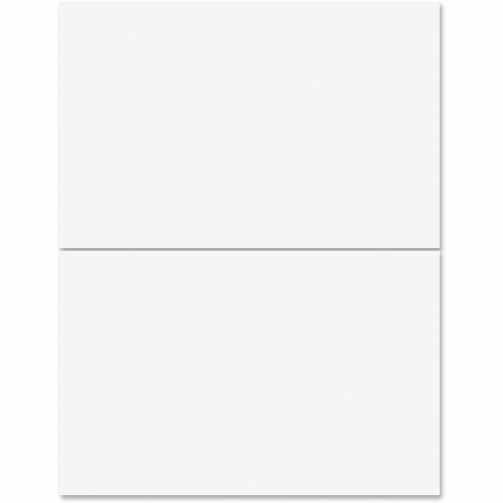Business Source Bright White Premium-quality Internet Shipping Labels - 5 1/2in Width x 8 1/2in Length - Permanent Adhesive - Rectangle - Laser, Inkjet - Bright White - 2 / Sheet - 250 Total Sheets - 500 / Box