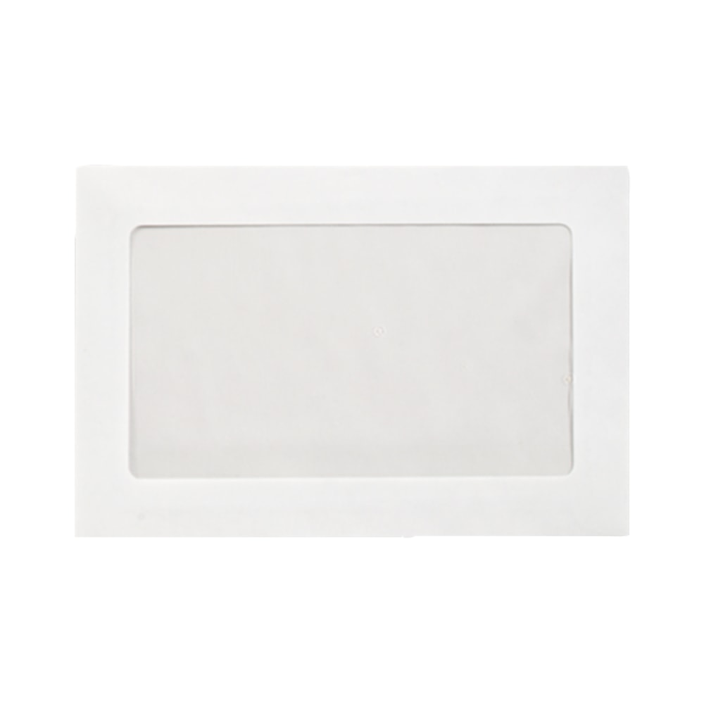 LUX #6 1/2 Full-Face Window Envelopes, Middle Window, Gummed Seal, Bright White, Pack Of 250