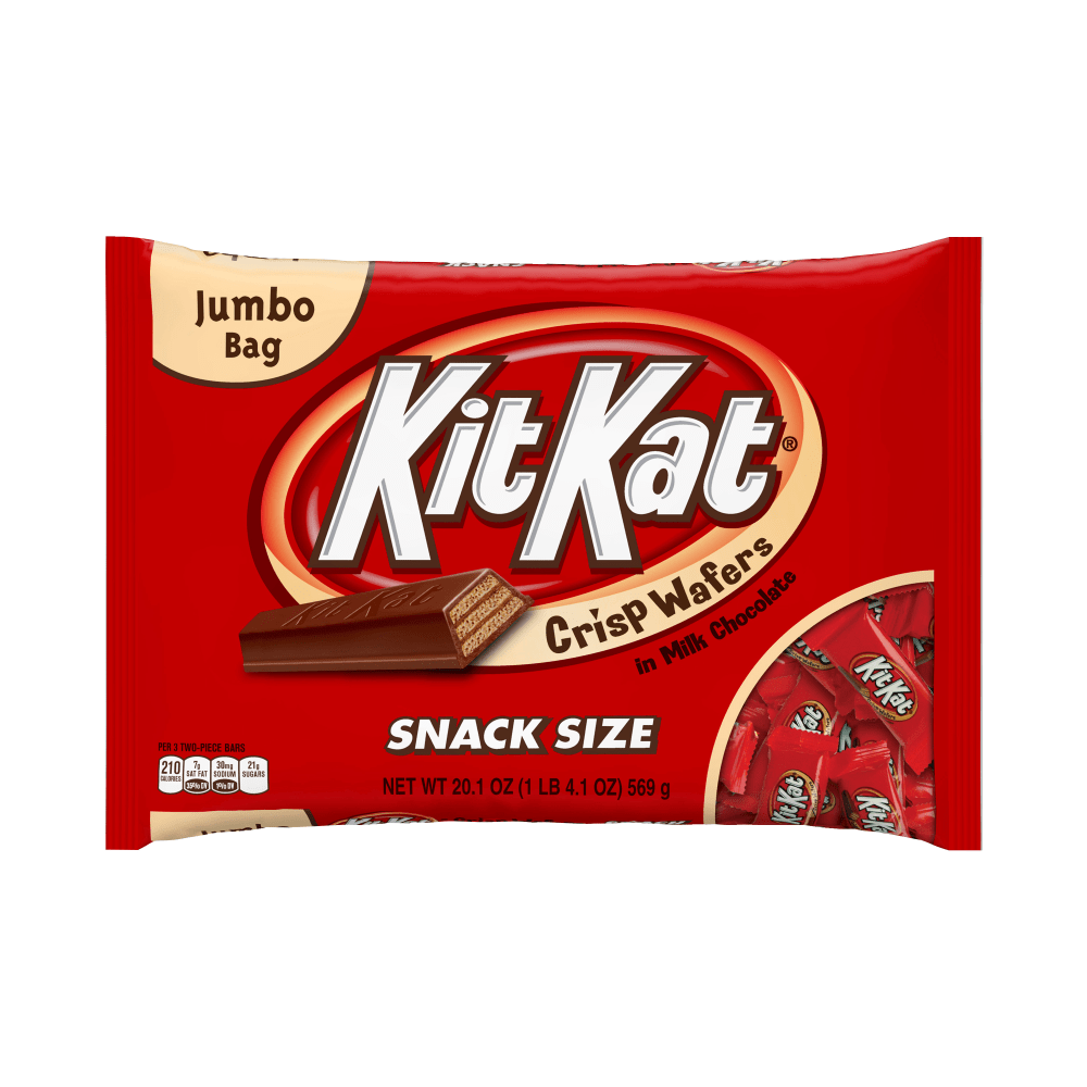 Hersheys Kit Kat Snack-Size Bars, 20.1-Oz Jumbo Bag