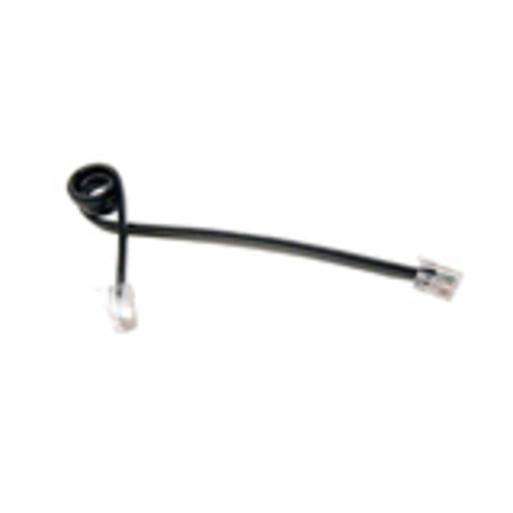 Plantronics Coiled Phone Cable, 11in, Black