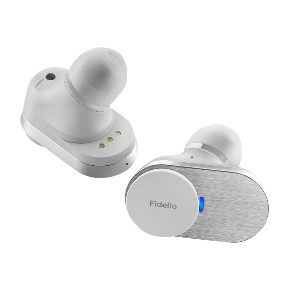 Philips Fidelio T1 - True wireless earphones with mic - in-ear - Bluetooth - active noise canceling - white