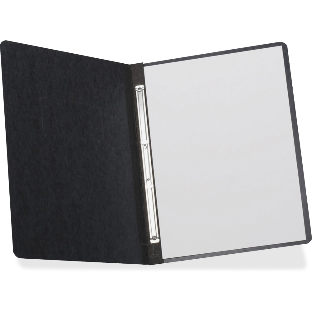 TOPS Letter Recycled Report Cover - 3in Folder Capacity - 8 1/2in x 10 63/64in - 2 x Prong Fastener(s) - Pressboard - Black - 65% Recycled - 1 Each