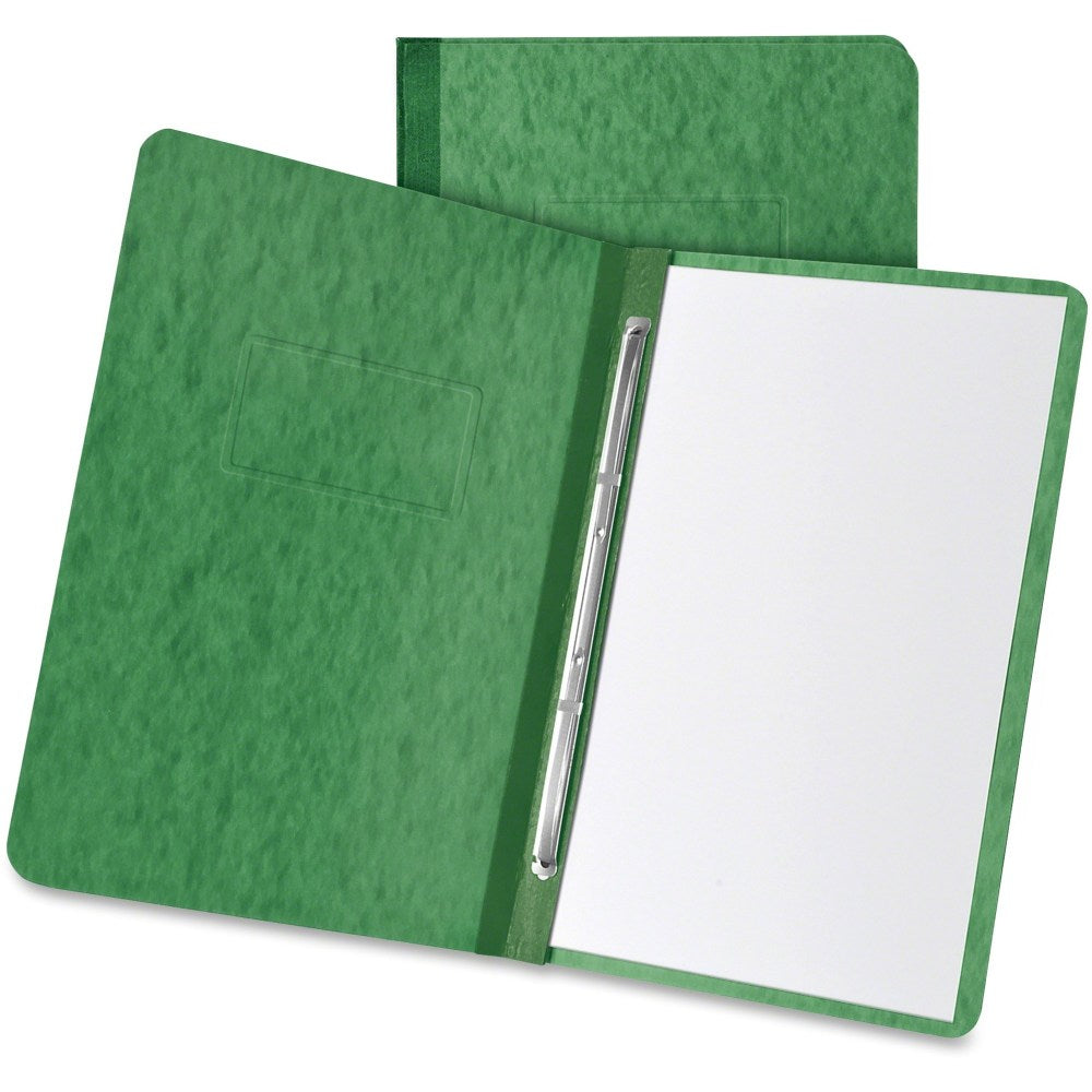 TOPS Letter Recycled Report Cover - 3in Folder Capacity - 8 1/2in x 11in - 2 Fastener(s) - Pressboard - Dark Green - 65% Recycled - 1 Each