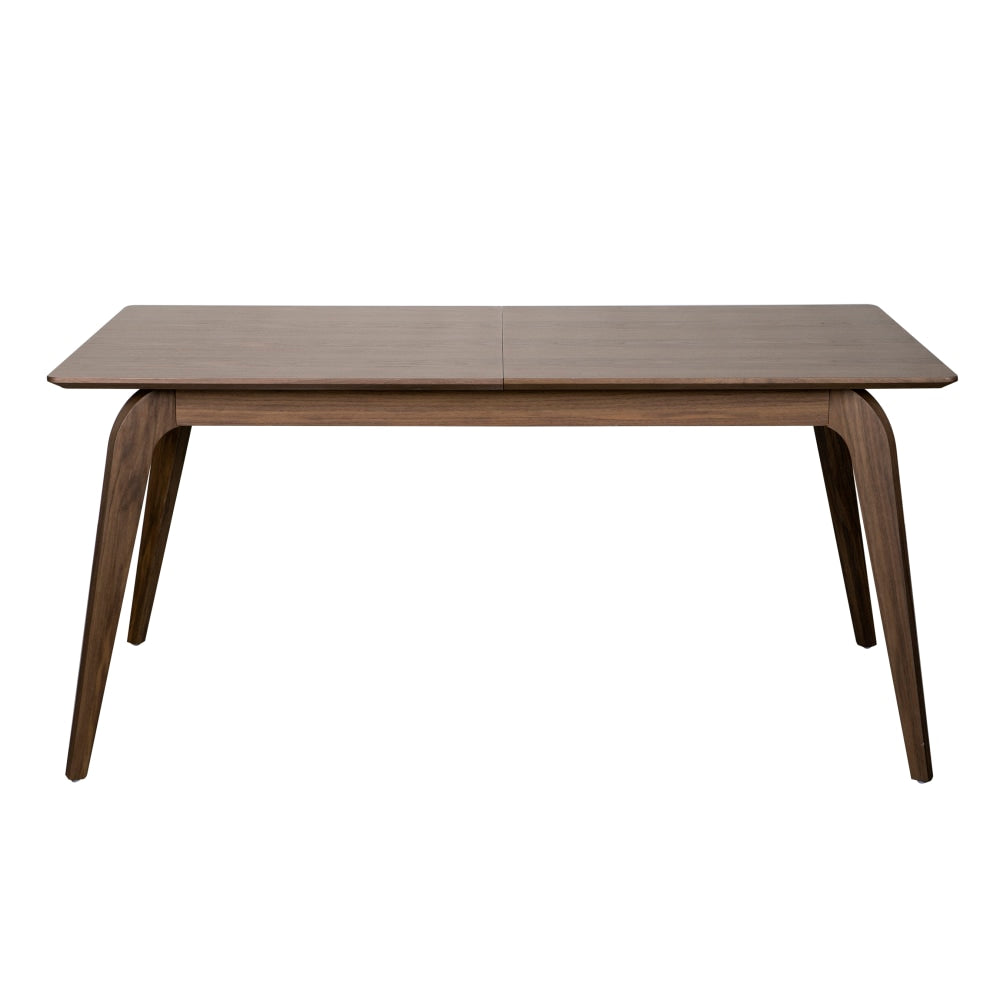 Eurostyle Lawrence Extendable Dining Table, 30inH x 82-1/2inW x 35-1/2inD, Walnut
