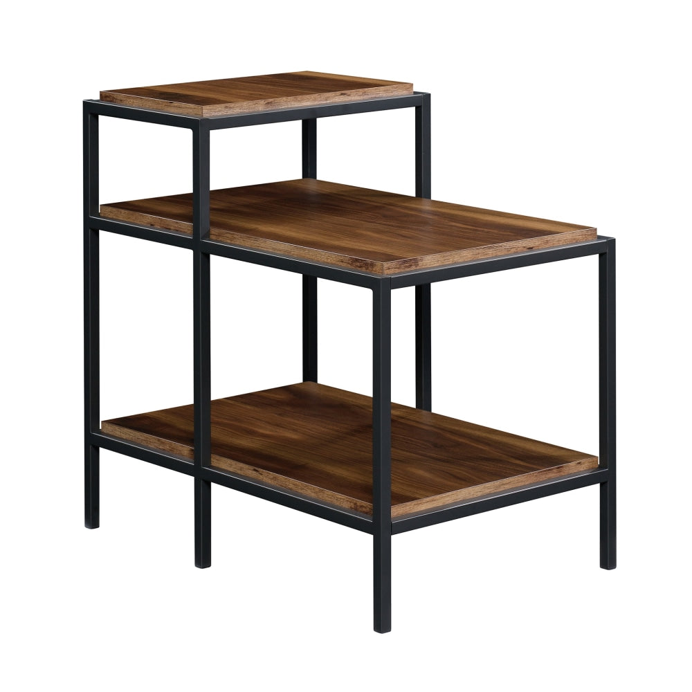 Sauder Nova Loft Tiered Side Table, 27inH x 28inW x 19inD, Grand Walnut