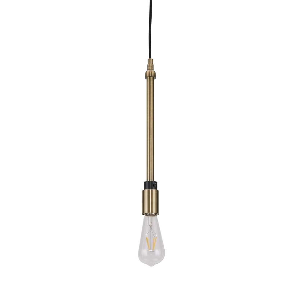 SEI Furniture Debora Slim Pendant Lamp, Antique Bronze