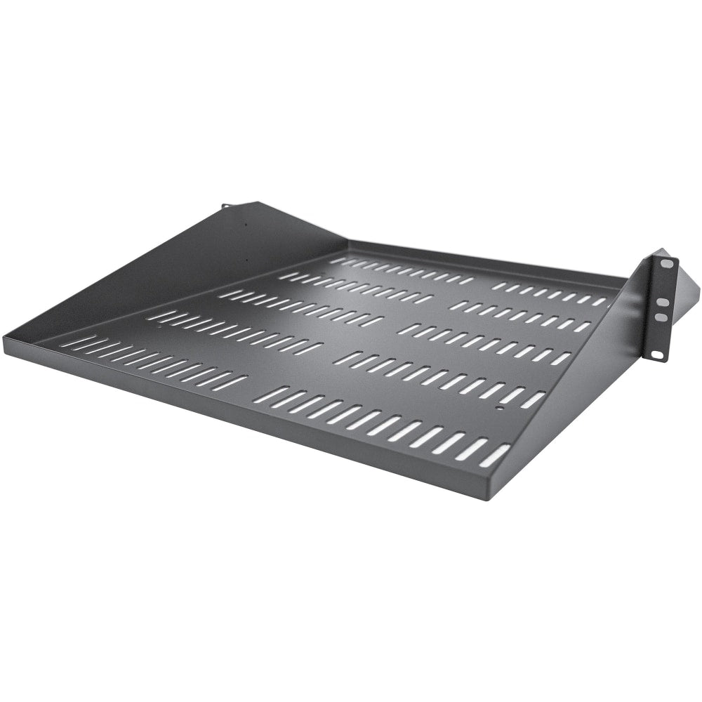 StarTech.com 2U Vented Server Rack Cabinet Shelf - Fixed 20in Deep Cantilever Rackmount Tray for 19in Data/AV/Network Enclosure w/Cage Nuts