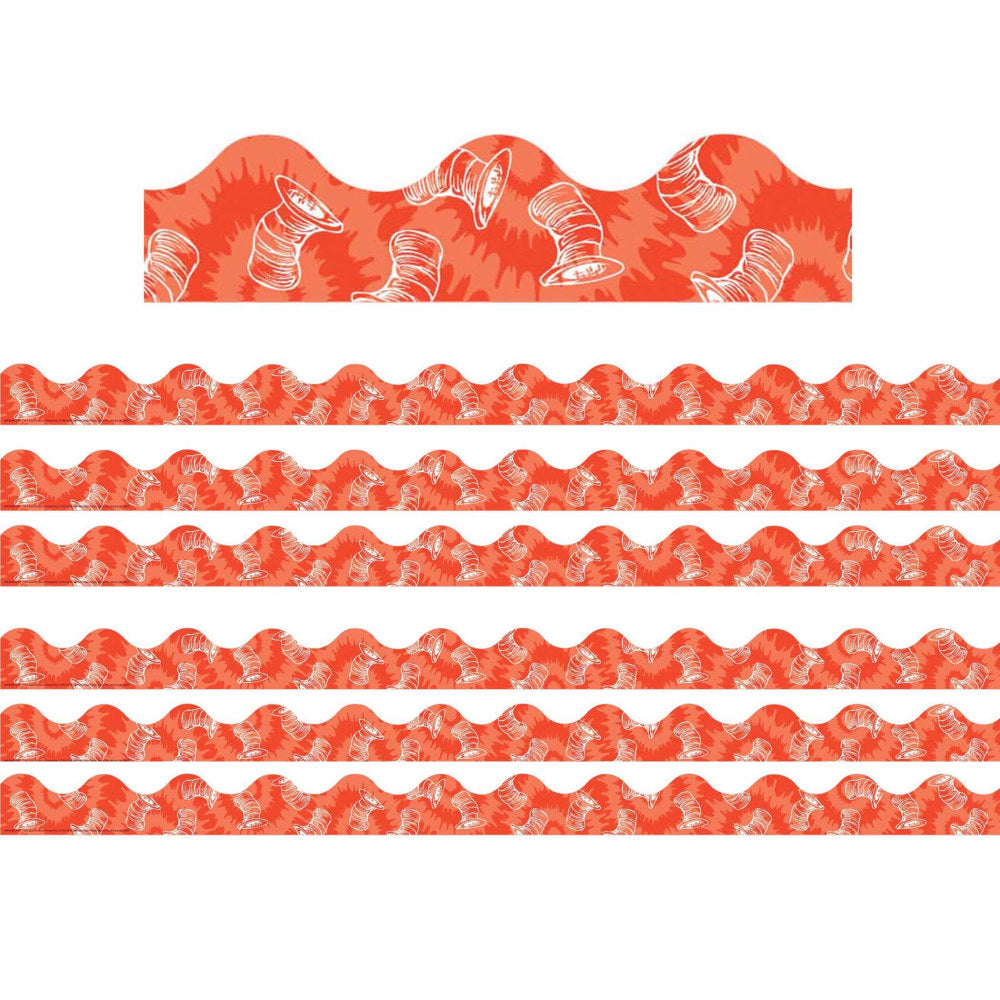 Eureka School Deco Trim, Cats Hat Tie-Dye, 37" Per Pack, Set Of 6 Packs