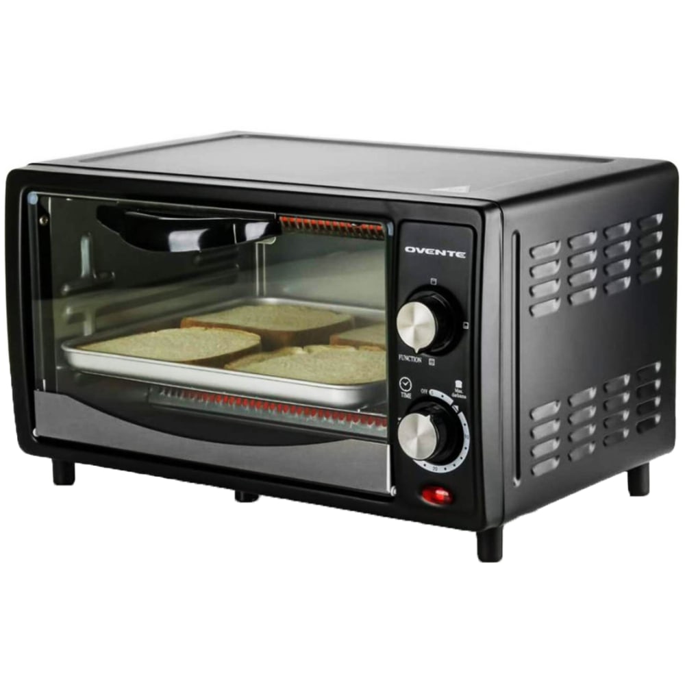 Ovente TO5810B Counter-Top 4-Slice Convection Toaster Oven, Black