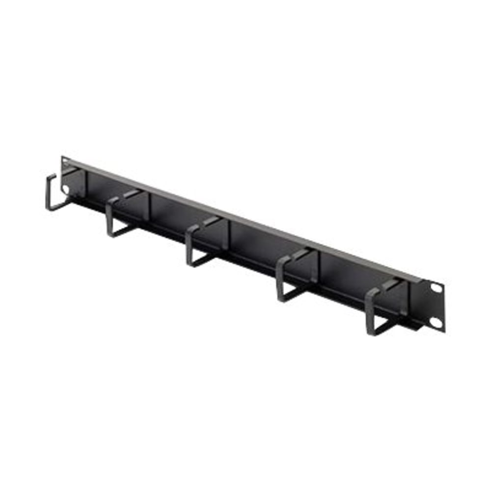 Belkin Single-Sided Cable Manager - Cable Manager - Black - 1U Rack Height - 19in Panel Width
