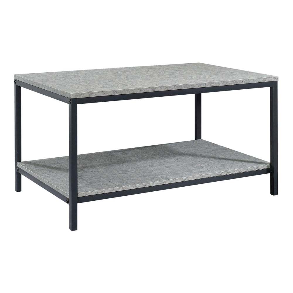 Sauder North Avenue Coffee Table, 16-1/2inH x 31-1/2inW x 20inD, Faux Concrete