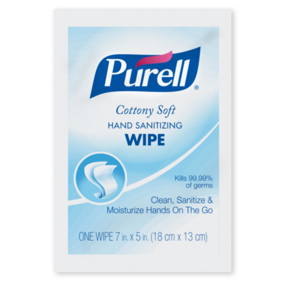 Purell Cottony Soft Hand Sanitizing Wipes, Unscented, Carton Of 1,000 Wipes