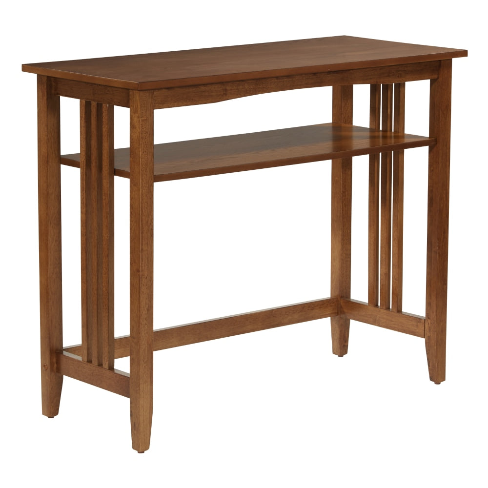 Office Star Sierra Rectangle Foyer Table, 30inH x 36inW x 15-3/4inD, Ash
