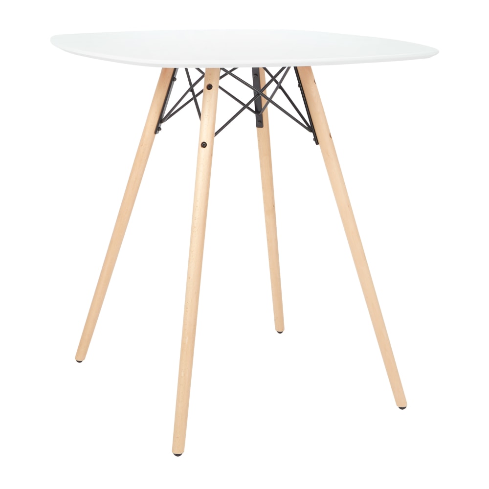 Office Star Allen Counter Table, 35-3/4inH x 35-7/16inW x 35-7/16inD, White